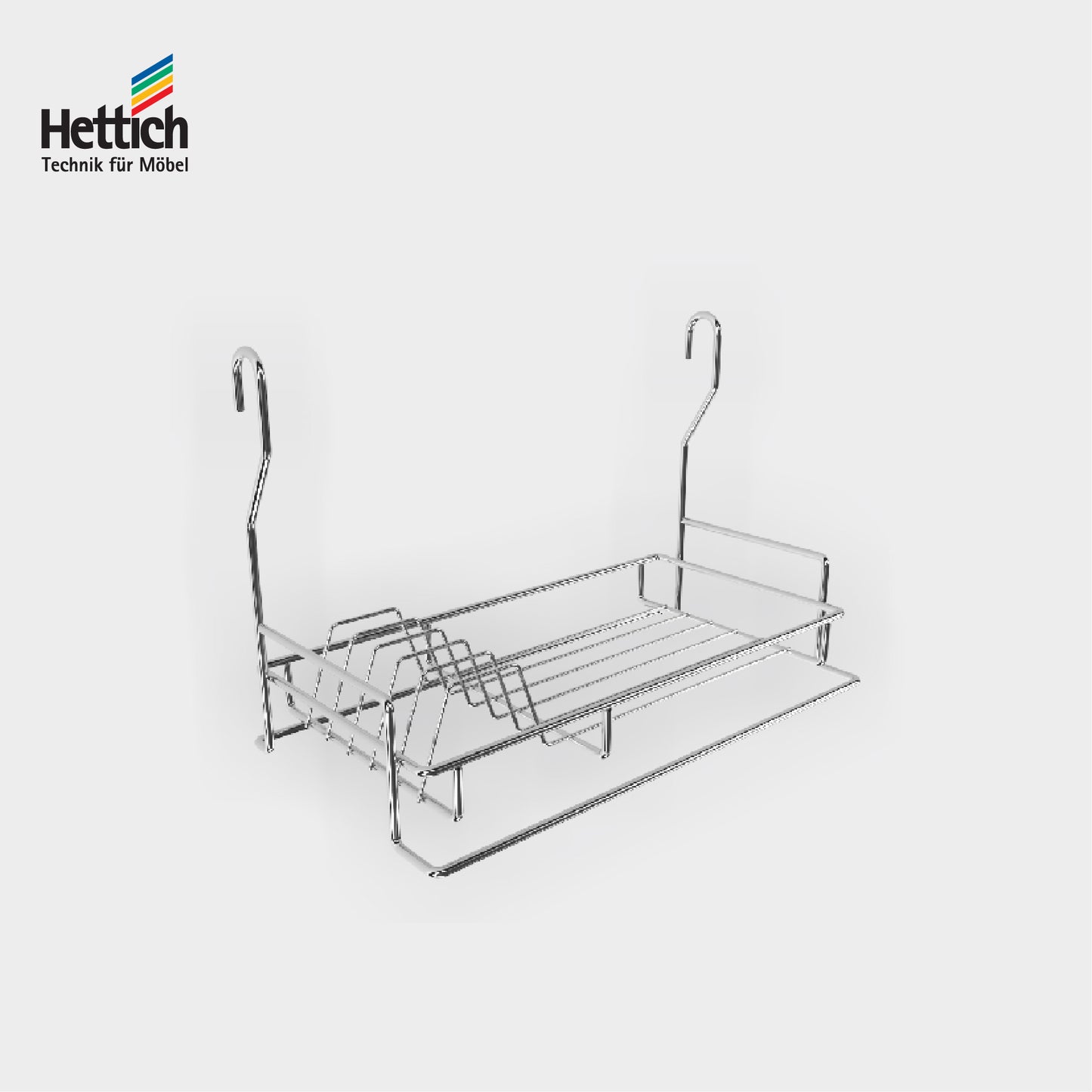 Hettich Saucer Rack, Size 385x205x255mm, Chrome Plated - HT921717900