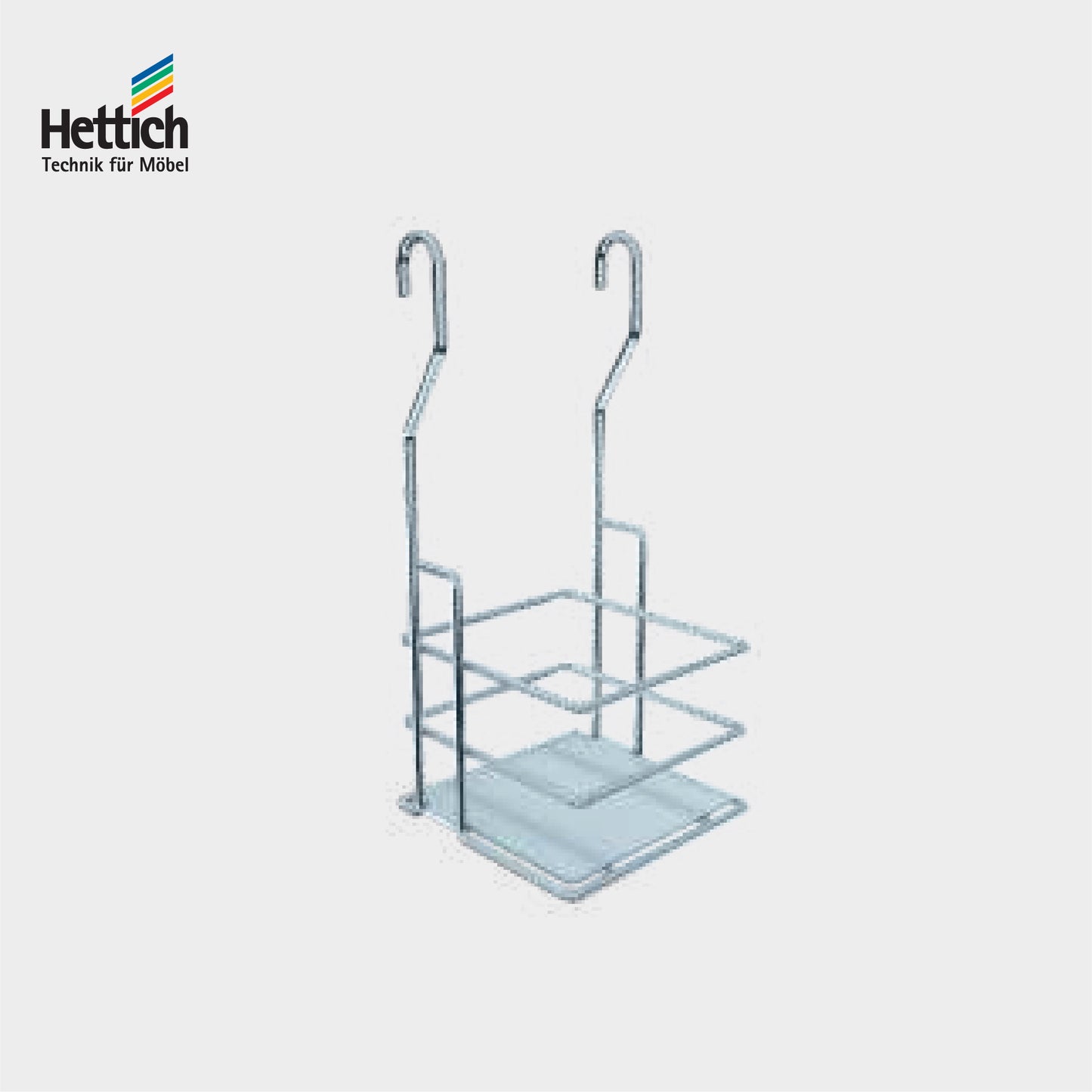 Hettich Oil Container Rack, Size 150x150x325mm, Chrome Plated - HT921714800
