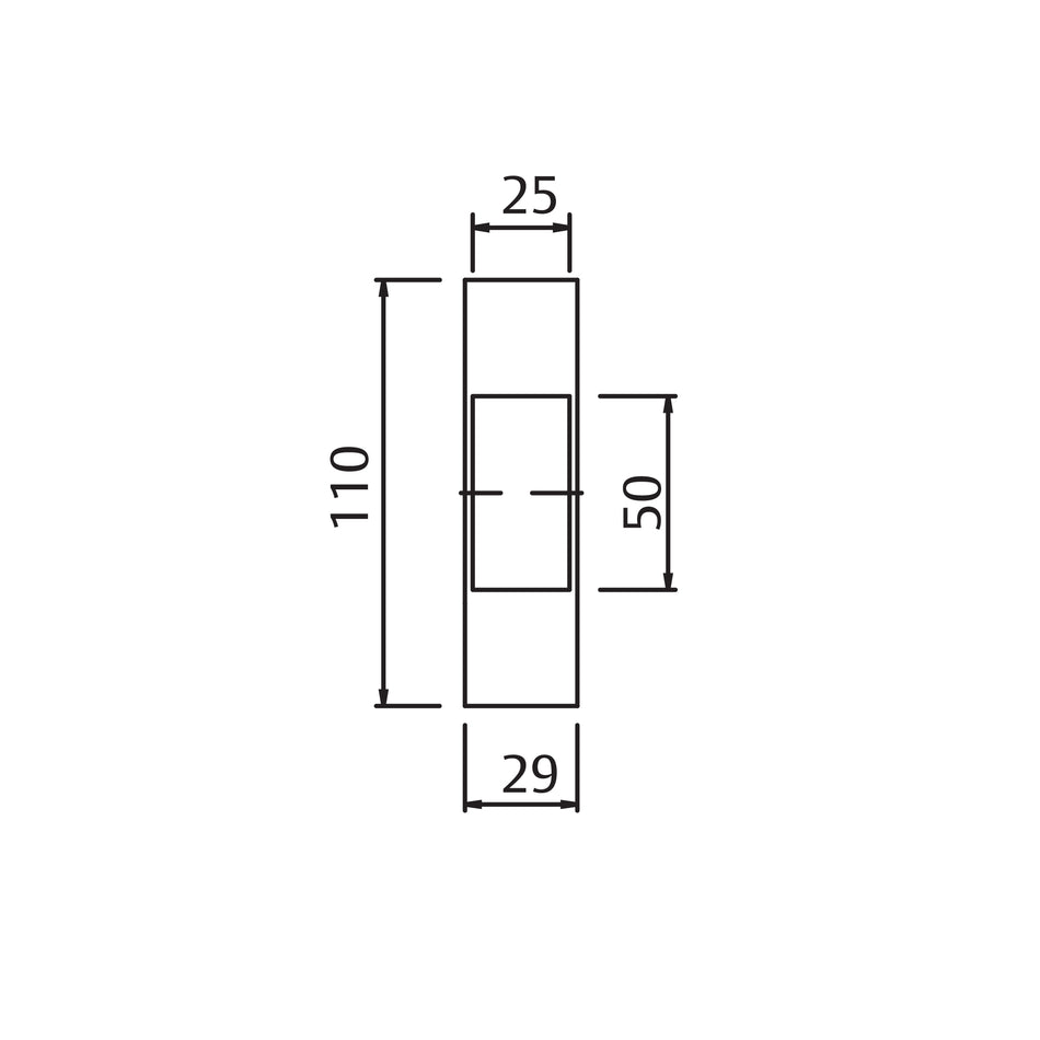 ASSA ABLOY Euro Mortise Dead Lock Body , Backset Size 60mm With Strike Plate & Box ,Satin Stainless Steel Finish -