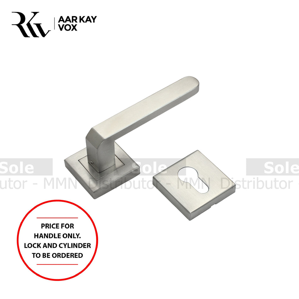 AarkayVox Vox London on Plate Lever Handle Only - SS Finish - Pair - AKVSSMD5741