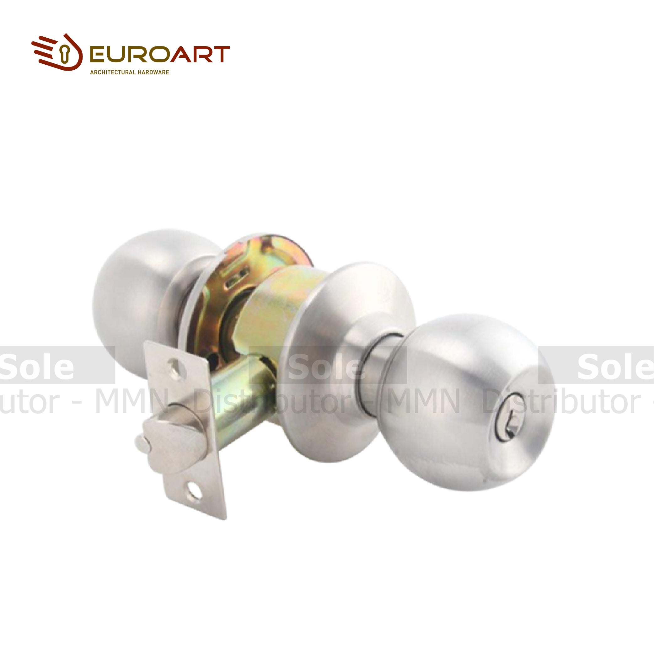 Ball Lock Set EuroArt Ball Lock Backset size 60mm Satin Stainless Steel - SC – M. M ...