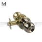 Mcoco Bedroom Ball Lock 1 Inche Door Thickness Stainless Steel & Antique Brass Finish - MCOET