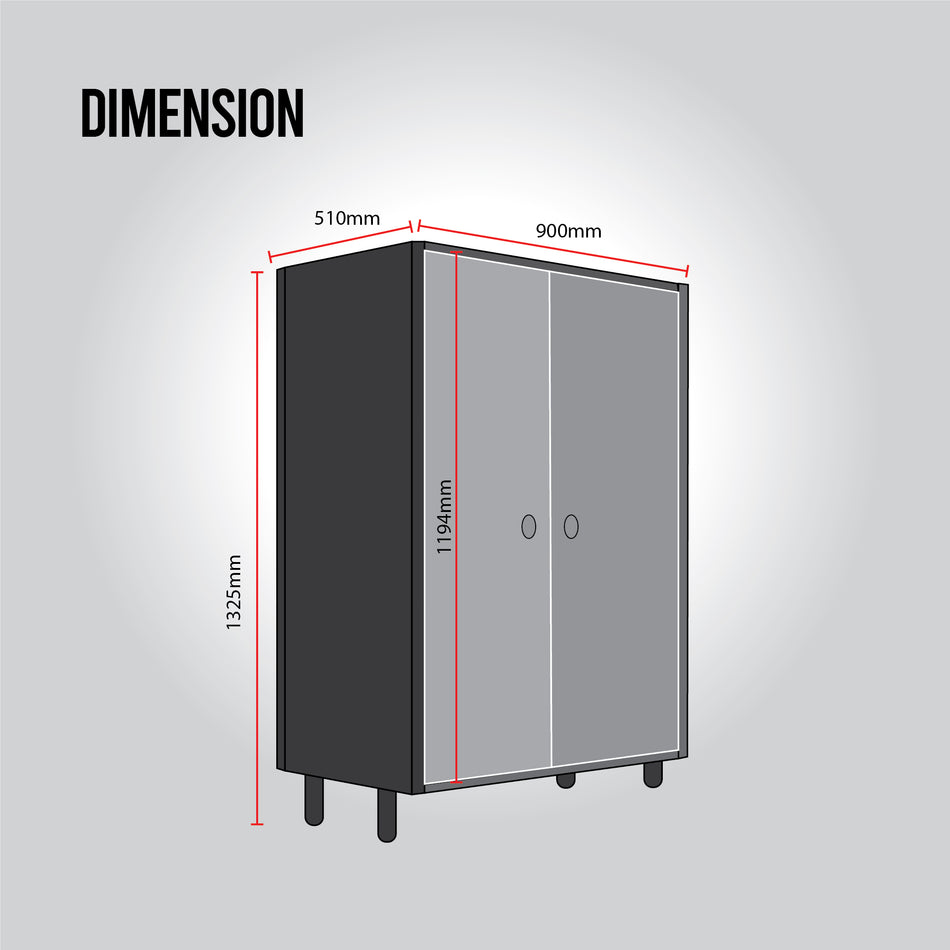 DecoFurniture Two Door Cabinet - DFTDC