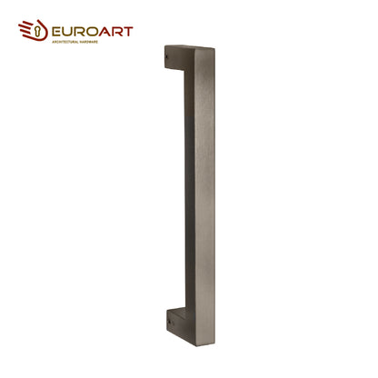 EuroArt Mitred Pull Handle Dimension 25x (300,600,750 & 900mm) Black PVD & Satin Stainless Steel Finish - PHS72