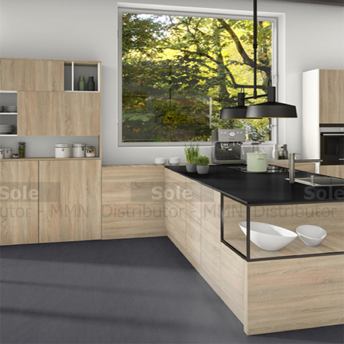 Egger Board Grey Bardolino Oak, Thickness 18mm, Size 2800x2070mm - H11 ...