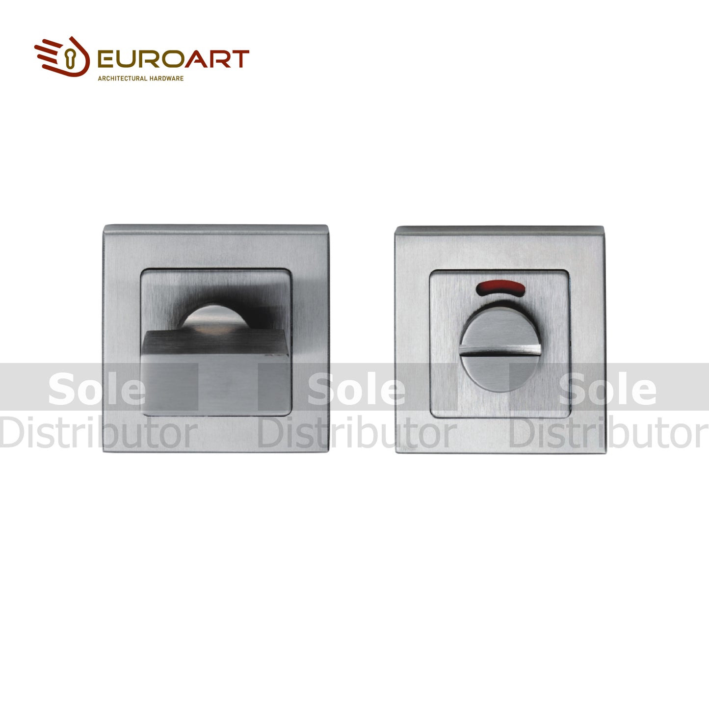 EuroArt Square Thumb Turn and Release With Indicator - TRS404ISSS
