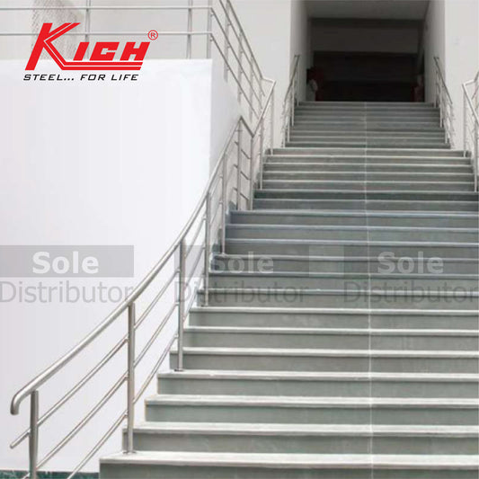 Kich Hand Rail Top Mouted Round Baluster System With Horizontal Member Stainless Steel 316 Grade - DT15-1-163