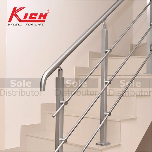 Kich Hand Rail Top Mounted Square Baluster System With Horizontal Members Stainless Steel 316 Grade - DT31-1-163