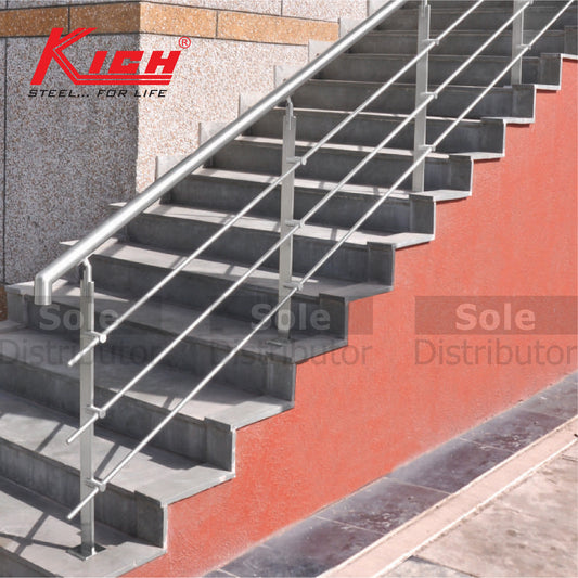 Kich Hand Rail Top Mounted Flat Baluster System With Horizontal Members Stainless Steel 316 Grade - DT53-2-163