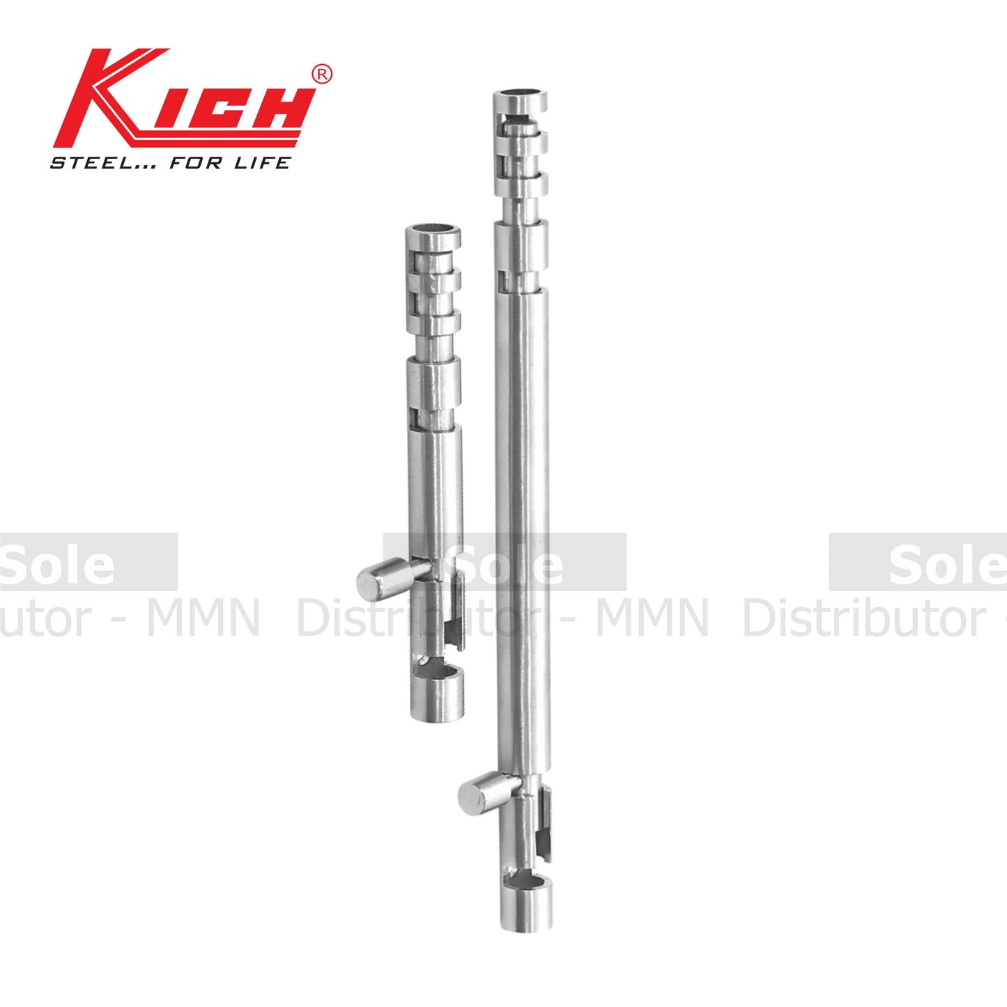 Kich Tower Bolt Round, Sizes 4 to 48 Inches, Stainless Steel 304 Grade - KTBR