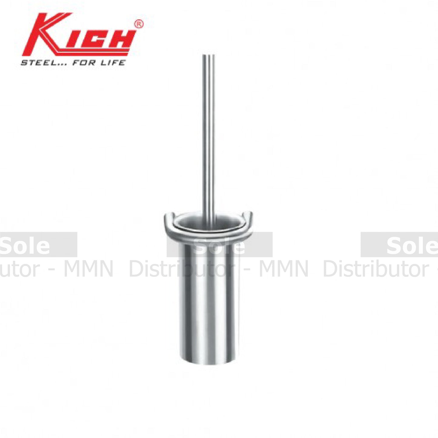 Kich Toilet Brush Holder, Size 211x85x228.5mm, AISI Corrosion Resistance Stainless Steel 316 Grade, Matt Finish -KBA250S