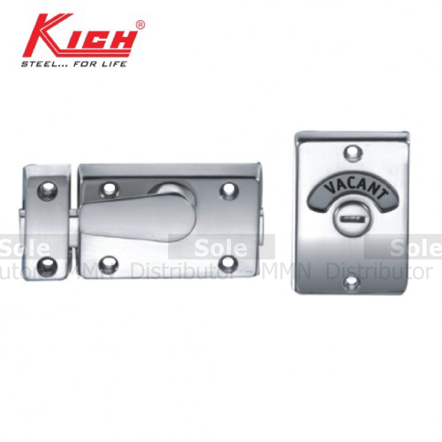 Kich Square Indicater Bolt Lock, Zinc Stainless Steel 316 Grade - KKL1B106SSS