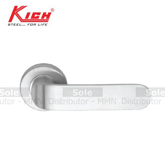 Kich Mortise Lever Handle Set With Escutcheons, Diameter 19mm, 316 Stainless Steel Finish- KMH1963S