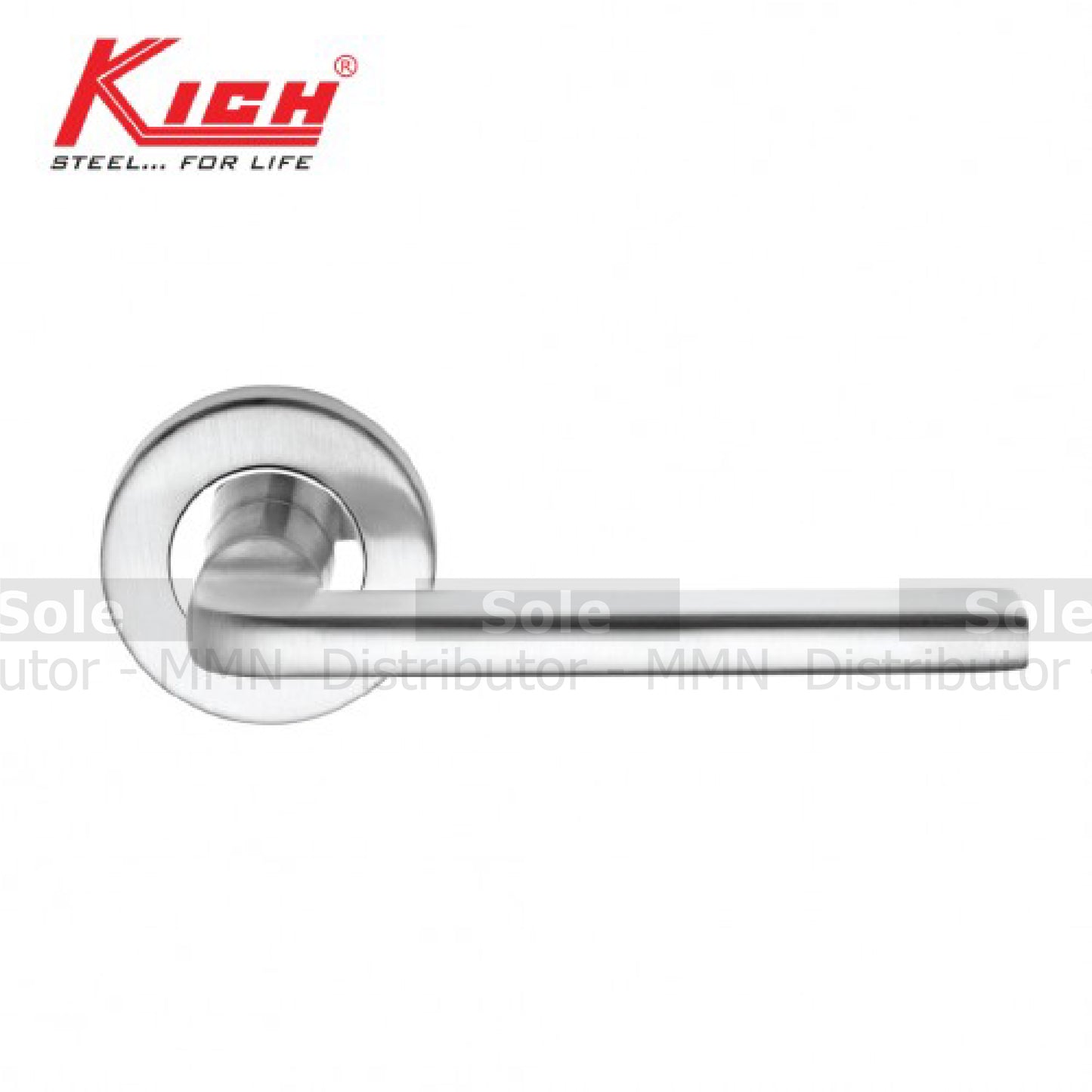 Kich Mortise Lever Handle Set With Escutcheons, Diameter 19mm, 316 Stainless Steel Finish- KMH1964SS