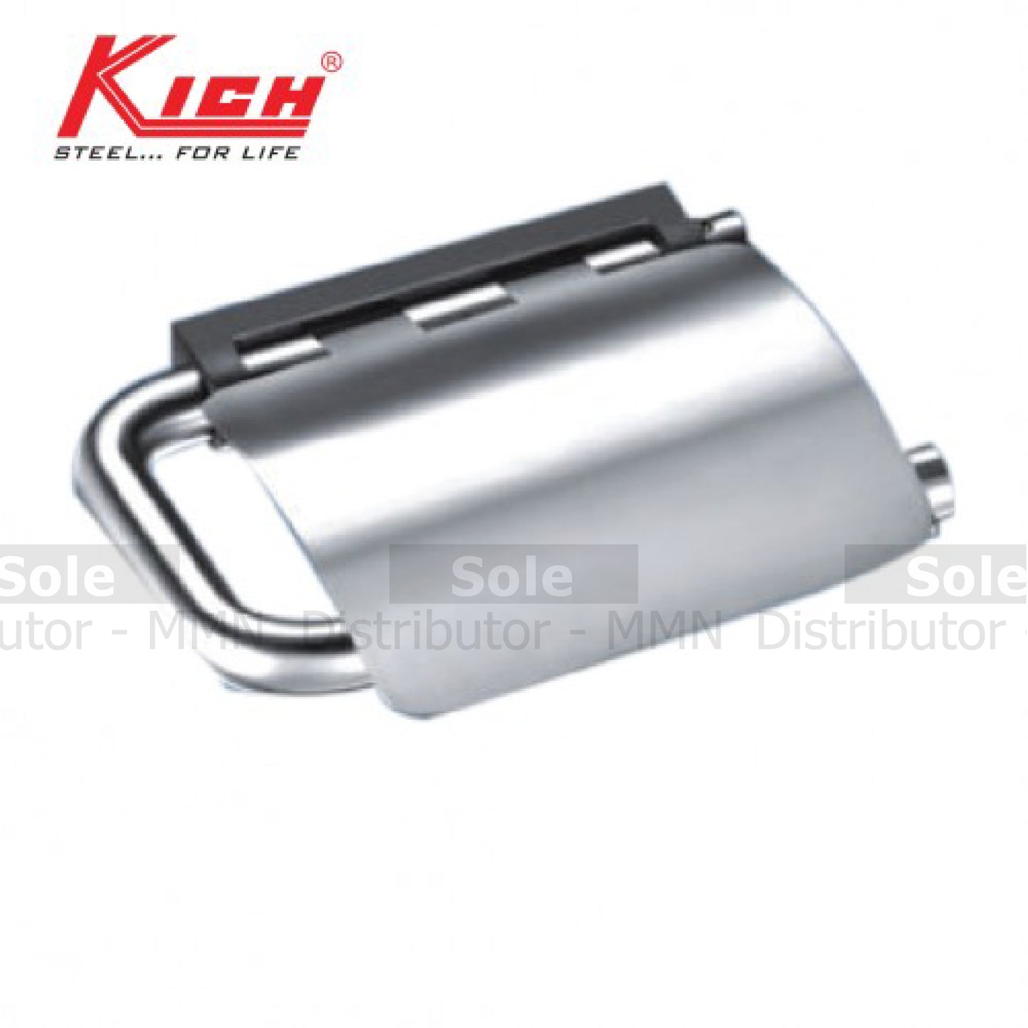 Kich Toilet Paper Roll Holder With Flap, Size 82x117x156mm, AISI Corrosion Resistance Stainless Steel 316 Grade, Matt & Glossy Finish -KTTPHF