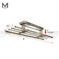 Mcoco Electric Clothes Hanger Ceiling Mount Lenght 8 Feet 4 Bars Aluminium Champagne Finish - 1103.4