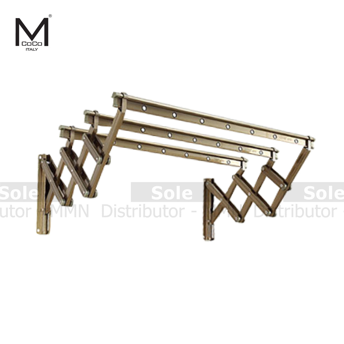 Mcoco Aluminum Wall-mounted Cloth Rack, Size Feet, Champaign