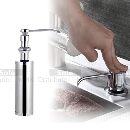 Mcoco Sink Soap Dispenser 250ml Press Type Chrome Plated - SDI