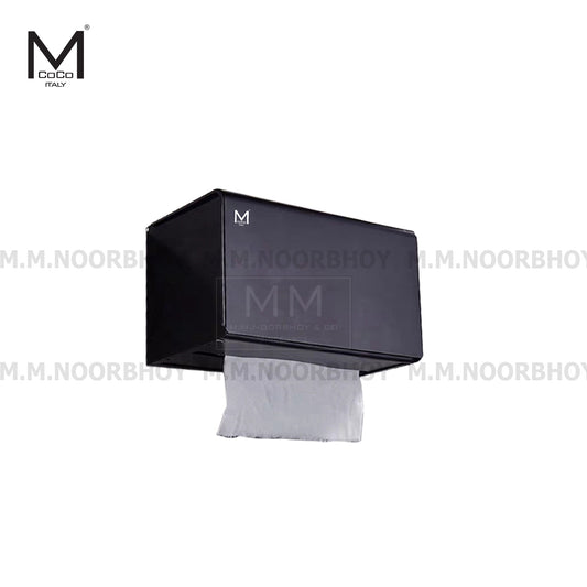 Mcoco Bathroom Tissue Box , Matt Black Finish - MCO219BLKTBOX(E)
