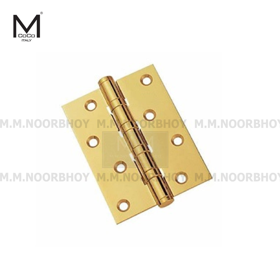 Mcoco NB Door Hinges Ball Bearing, Size 3X2 to 6X6 Inches, Stainless Steel, Graphite Gray, Polished Brass & Antique Brass Finish - BBMC