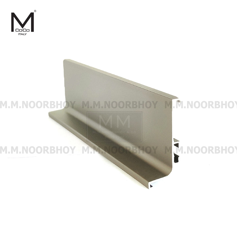 Mcoco L Profile 3 Meter 1.1mm Thickness Aluminium Golden Brush, Anodized Champagne & Matt Black Finish - BX9007