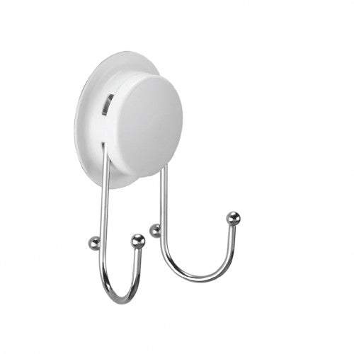 Bathroom suction hooks are designed with heavy-duty suction cups and double hooks. It is different from traditional bathroom hook by screws, but mount on the wall with suction or glue, offer a non-damage solution for the bathroom.  It is a popular selling model, simple but useful for the bathroom. Sometimes, we just want to hang small stuff on the wall, but won’t drill holes and damaged tiles in the bathroom. That is the hook for you.