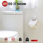 Suction cup toilet paper holder lets you hang toilet paper on the wall without drilling.  The simple design with cover can be mounted by suction.