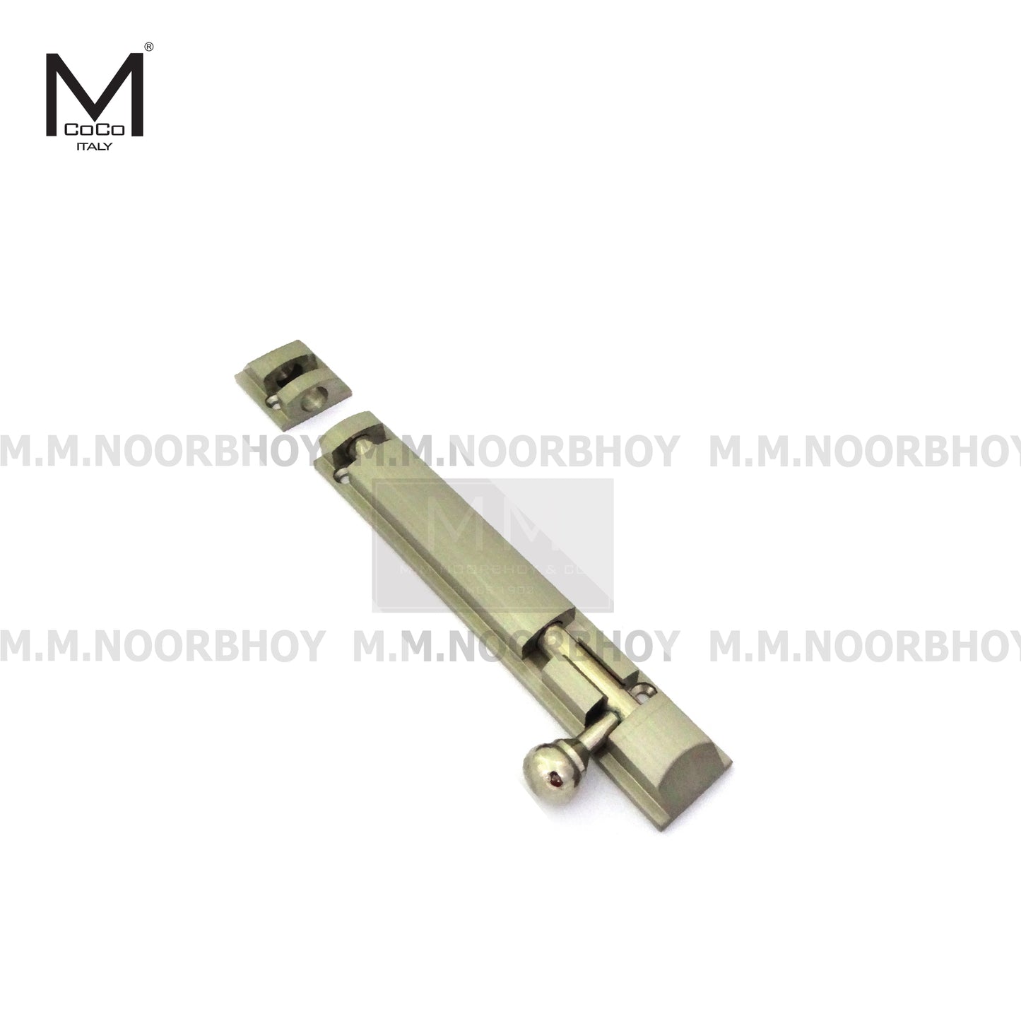 Mcoco NB Xylo Tower Bolt, Sizes 4 to 24 Inches, Stainless Steel & Antique Brass Finish - TBX