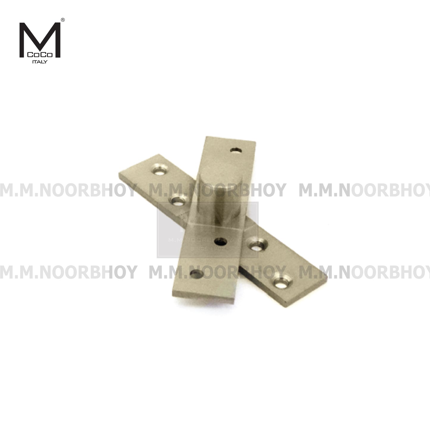Mcoco Nurbi Centre Bearing Hinges Top & Bottom, 4 Inches, Antique Brass & Stainless Steel Finish - PIVOT4