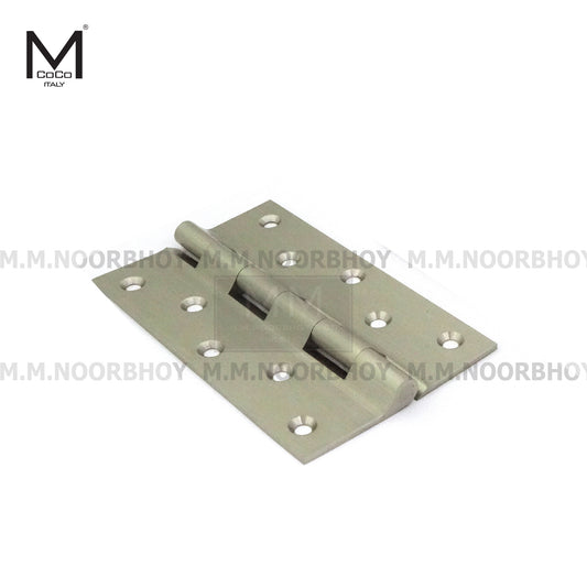 Mcoco Nurbi Door Hinges Without Ball Bearing, Sizes 4x2.5 to 6x6 Inches, Stainless Steel & Antique Brass Finish - WBB