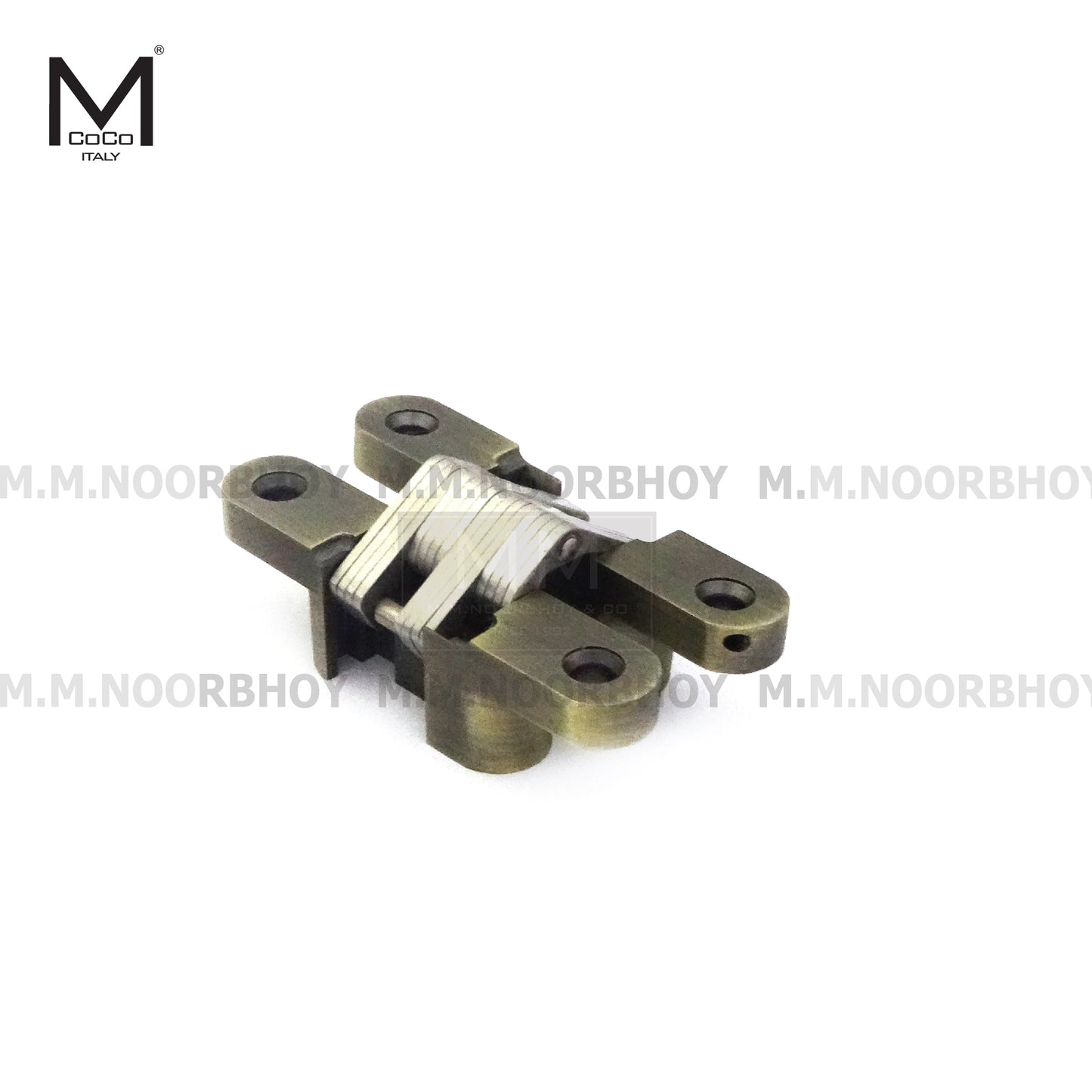 Mcoco Zysa Hinges Sizes 13x45 to 28x118 Antique Brass & Satin Nickel Finish - ZYS
