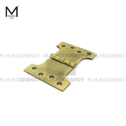 Mcoco Nurbi Parliament Hinges Sizes 4x6 to 5x10 Inches Antique Brass, Stainless Steel & Polished Brass - PARLIAMENT