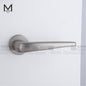 Mcoco Lever Handles With Key Holes Matt Satin Nickel & Antique Brass Glossy Finish - BF74226