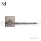 Mcoco Lever Handles With Key Holes Antique Brass & Matt Satin Nickel Finish - BF79206