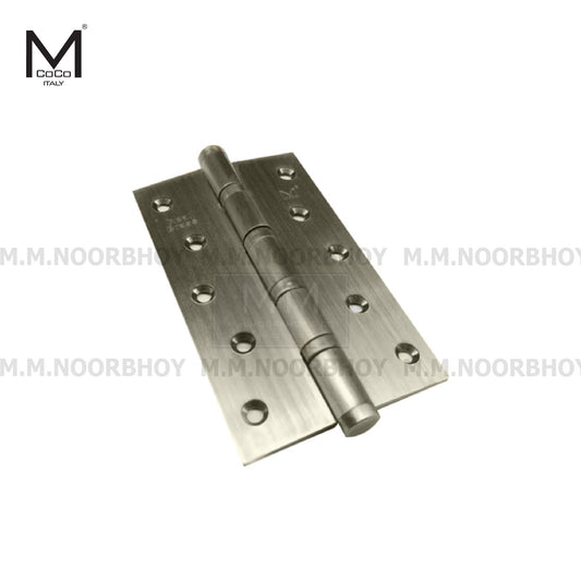 Mcoco NB Door Hinges Ball Bearing, Size 3X2 to 6X6 Inches, Stainless Steel, Graphite Gray, Polished Brass & Antique Brass Finish - BBMC