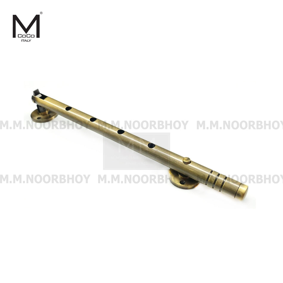 Mcoco Nurbi Window Stay, Size 12 Inches, Stainless Steel & Antique Brass Finish - WS12