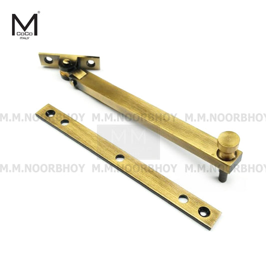 Mcoco Nurbi Window Stay 6 Inches Antique Brass & Stainless Steel - WS6