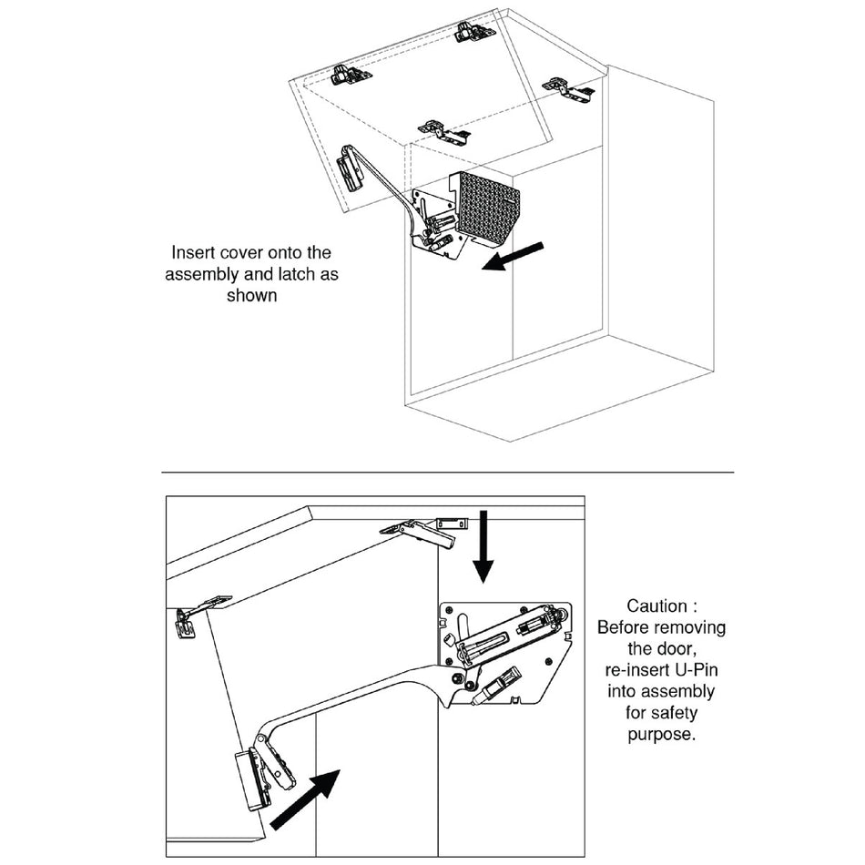 Ebco Eurolift Bi-fold System, Height 600mm & 720mm Left & Right, AT Fi ...