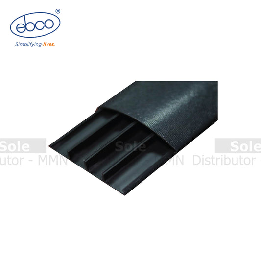 Ebco Cable Duct Base & Cover Profile 3 Meter Black - CDBP+CPBL