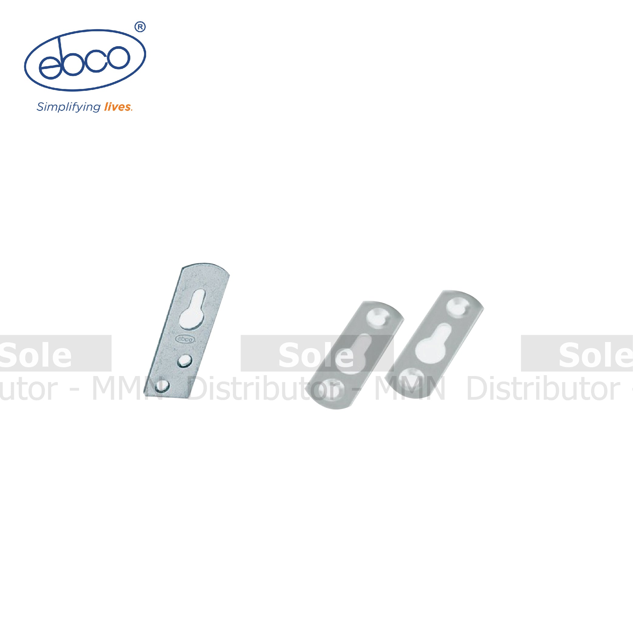 Ebco Hanger Plate For Hanging Wall-mounted Cabinets Steel & Zinc Plate ...