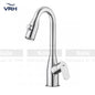 VRH Deck Single Sink Faucet With Altemative Water Spray Button Flow Model, Stainless Steel - HFVSP.1001F3