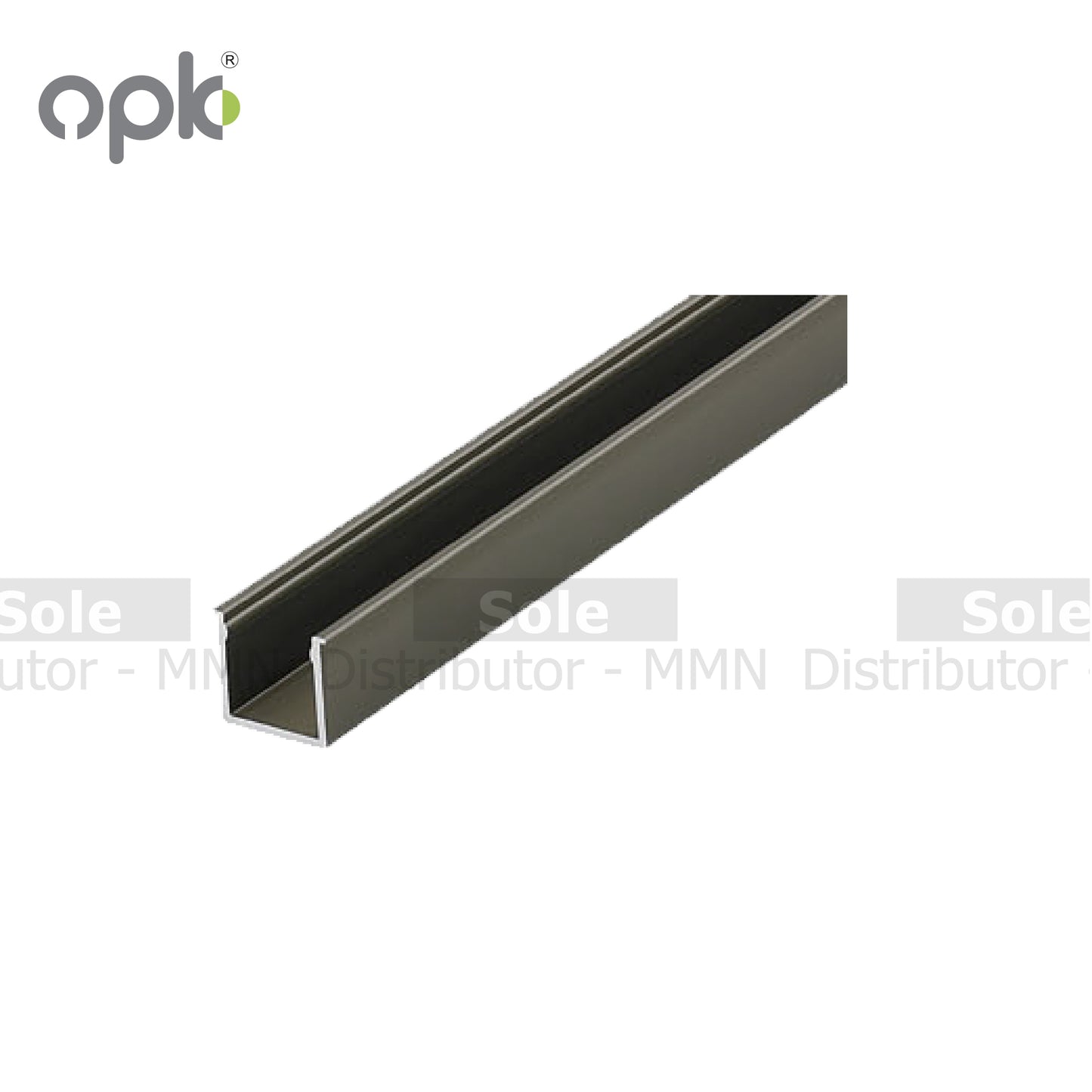 Opk Sliding Bottom Track, දොර බර 60-80Kg, ප්‍රමාණය මීටර් 2, මීටර 3 සහ මීටර් 4, Anodized Silver Finish- OPKXNA0038BJ