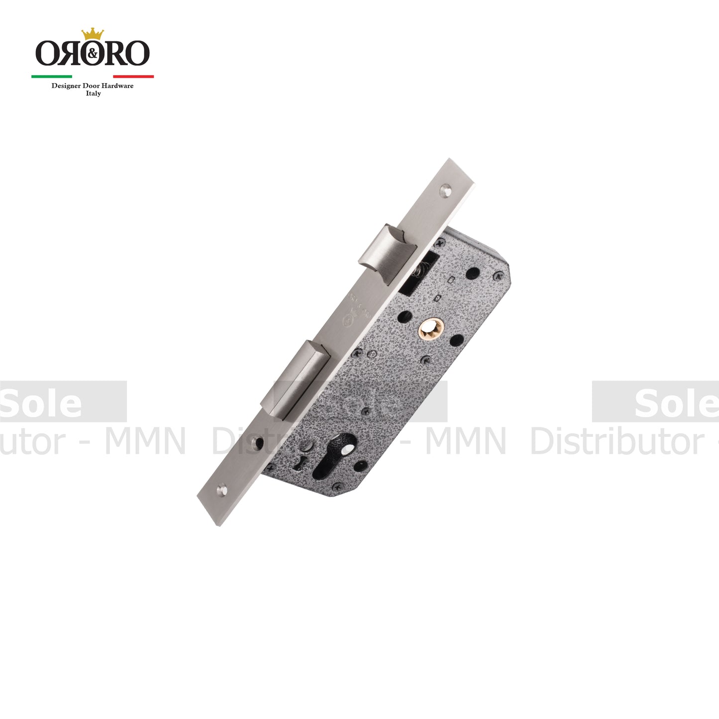 Oro & Oro Mortice Lock Body Size 72x50mm Satin Stainless Steel, Matt Antique Brass, Matt Black & MBN Finish- OROS725024S