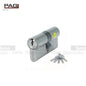 Pag Double Side Key Cylinder 60mm With 3 Keys & 5 Keys Stainless Steel & Antique Brass Finish - DSK60