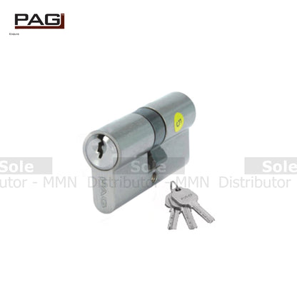 Pag Double Side Key Cylinder 60mm With 3 Keys & 5 Keys Stainless Steel & Antique Brass Finish - DSK60