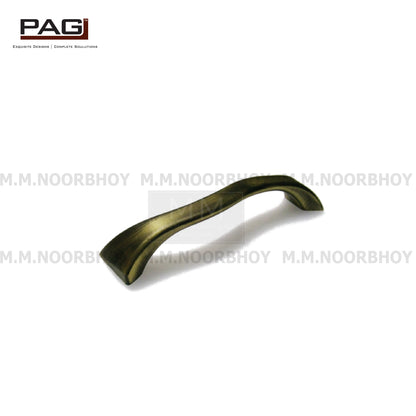 Pag Cabinet Handle , Size 96mm,128mm,160mm & 224mm , Zinc Antique Brass & Silver Satin Finish - P2640