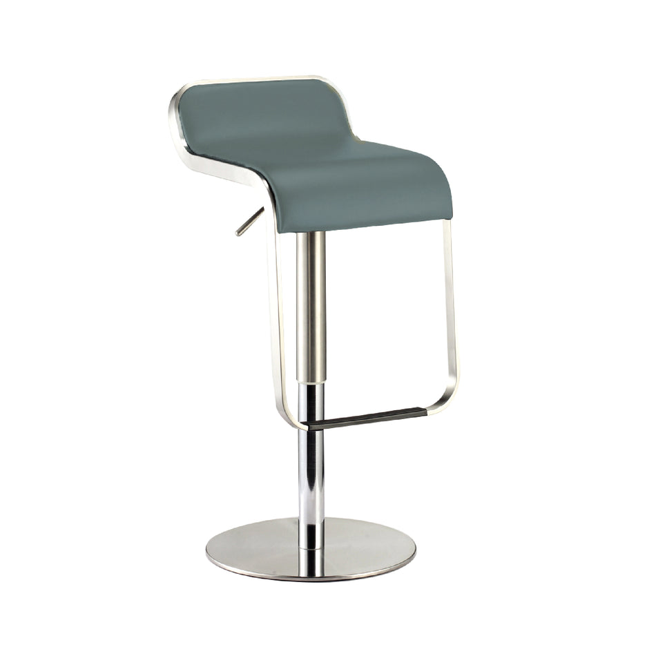 Mcoco Adjustable Bar Stool Square Leather, Weight Loading Capacity 110Kg, Black, Brown & Grey Colour - AB.319