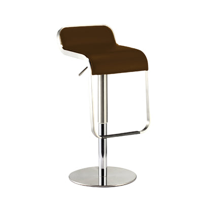 Mcoco Adjustable Bar Chair Square Leather, Weight Loading Capacity 110Kg, Black, Brown & Grey Colour - AB.319