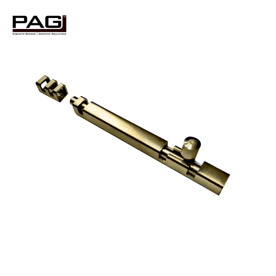 Pag Square Tower Bolt Sizes 4 to 60 Inches Antique Brass & Stainless Steel Finish - TBS