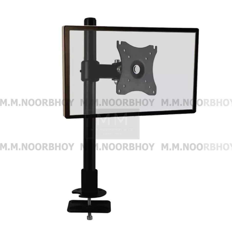 Mcoco TV Bracket Desk Mount Single Arm For LED & LCD 14 to 26 Inches, Length 400mm, Black Colour - XC05.400